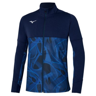 Cazadoras Mizuno Paris Athlete Hybrid Warm Up Hombre - Azul Marino Azules - Chile M073XABIFD
